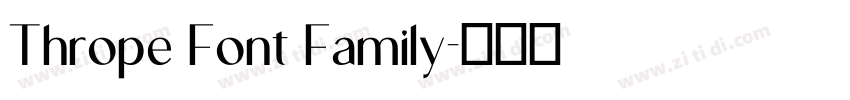 Thrope Font Family字体转换